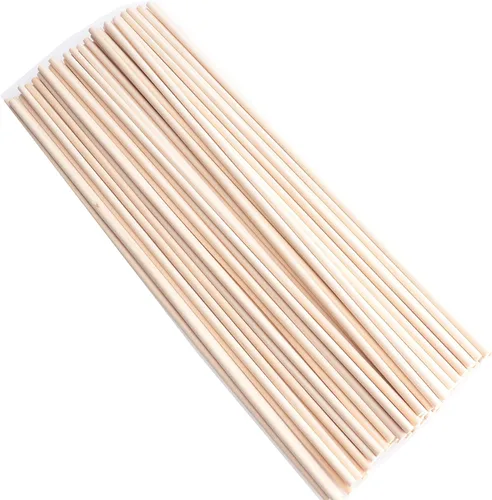 Miniatura 13 de 60 varillas de madera de 4 pulgadas de madera natural sin terminar para proyectos de manualidades, decoración del hogar, decoración del hogar