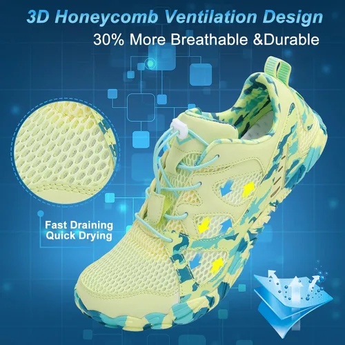 Miniatura 2 de Lefflow Zapatos de agua de senderismo para mujer, minimalistas, para playa, piscina, caminar, zapatos deportivos Caja de punta ancha