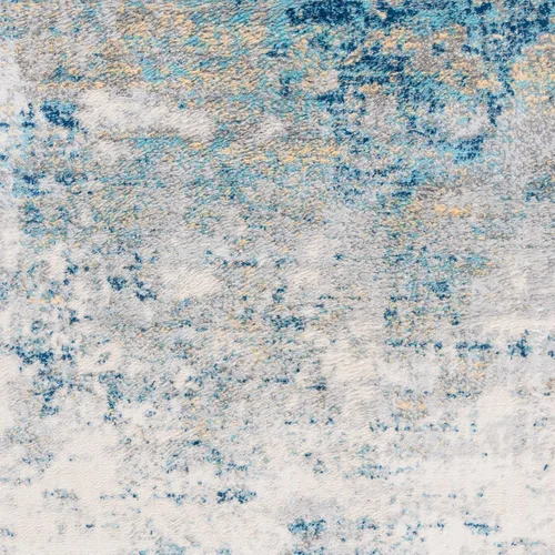 Miniatura 7 de SAFAVIEH Jasper Collection - Alfombra decorativa de 2 x 4 pies, gris y azul, diseño abstracto moderno, no desprende pelusa y de fácil cuidado, ideal