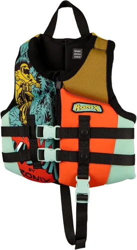 Miniatura 3 de Ronix Vision - Chaleco salvavidas CGA para niño - Azul/Naranja/Amarillo