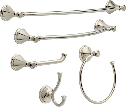 Miniatura 2 de Toallero de gancho doble "Cassidy" de Delta Faucet, 79735-SS Acero inoxidable brillante