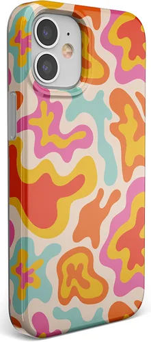 Miniatura 2 de Casely Funda para iPhone 11 Color tropical Splash Retro abstracto Diseño clásico ultra delgado