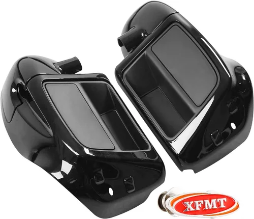 Miniatura 3 de XFMT - Carenadura inferior ventilada para las piernas tipo guantera, modelos FLT, FLHT, FLHTCU, FLHRC, Road King, Street Glide, Electra Glide, Negro