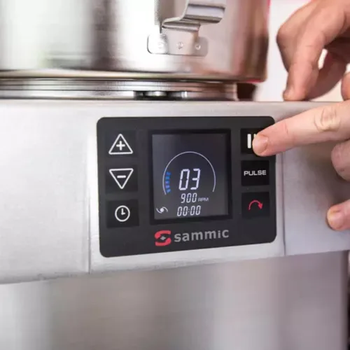Miniatura 3 de Sammic KE-8V (1050855) Emulsionante para procesador de alimentos, cuenco de acero inoxidable de 8.5 cuartos de galón (8 L), variable de 10