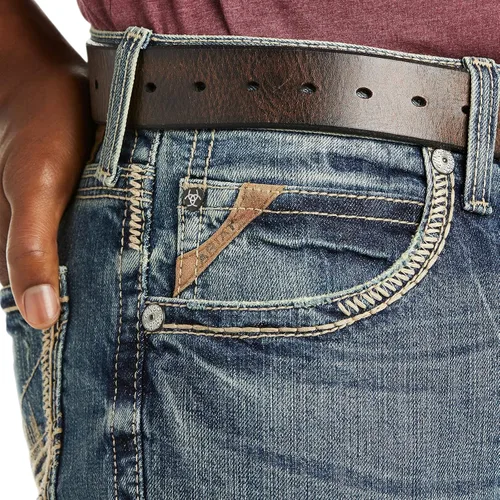 Miniatura 5 de ARIAT Jeans ajustados y apilables M5 de pierna recta para hombre