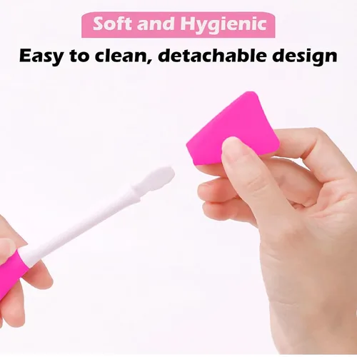 Miniatura 5 de RamPula Cepillo de silicona para máscara facial, cepillo aplicador de máscara de barro facial flexible para aplicar máscara facial, máscara