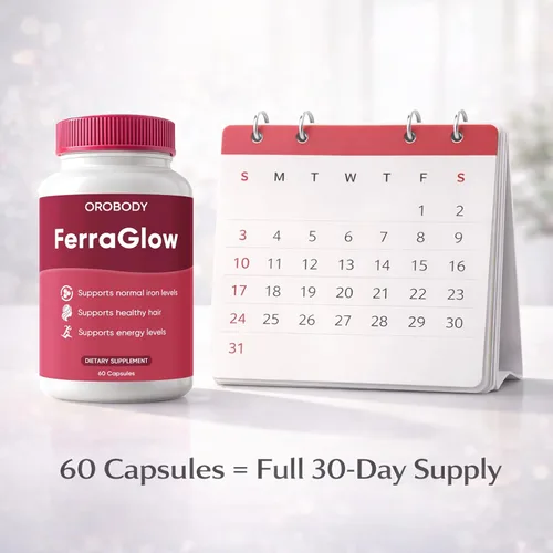 Miniatura 9 de Suplemento diario de hierro para mujeres, con bisglicinato de hierro, lactoferrina, vitamina C y B12, apoya la energía, el bienestar del cabello