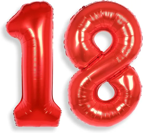 Miniatura 10 de AULE Globos de helio con letra roja S, de 40 pulgadas, grandes, gigantes, de lámina de mylar, rojos, para decoraciones de cumpleaños, aniversarios