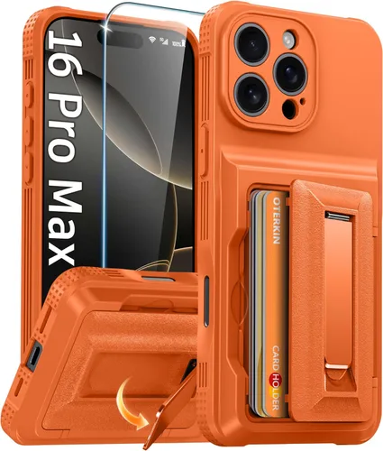 Miniatura 30 de Oterkin Funda tipo cartera para iPhone 17 Pro Max [4-5 tarjeteros] [soporte de soporte] [protección completa de la cámara] [bloqueo RFID] iPhone 17