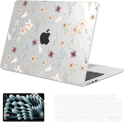 Miniatura 14 de G JGOO Funda protectora de plástico mate compatible con MacBook Air de 15 pulgadas M4 A3241 M3 A3114 M2 A2941, M4, A3241, M2, A2941, versión 2025