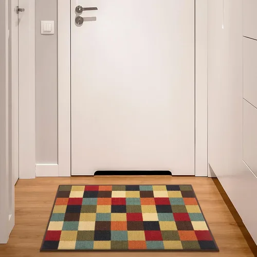 Miniatura 19 de Ottomanson Alfombras de 5 x 6 pies 6 pulgadas para sala de estar, alfombra de área para dormitorio, antideslizante, duradera y grande para zonas