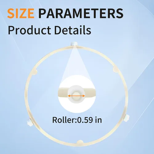 Miniatura 6 de 1 paquete de 5304509438 WB06X10818 - Anillo giratorio de microondas de 8.5 pulgadas, pieza de repuesto para GE, Samsung, Frigidaire, repuesto
