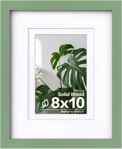 Miniatura 89 de Egofine - Portarretratos de 4 x 6 pulgadas, de madera maciza con plexiglás, para fotos de 3.5 x 5 con paspartú o de 4 x 6 sin paspartú, para colocar