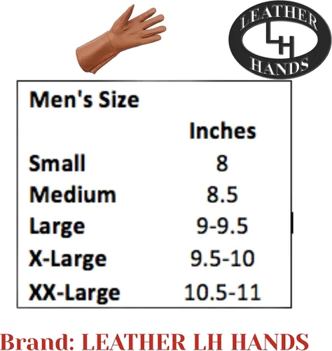 Miniatura 4 de Disfraz medieval para hombre, guantes largos de cuero con puño extendido