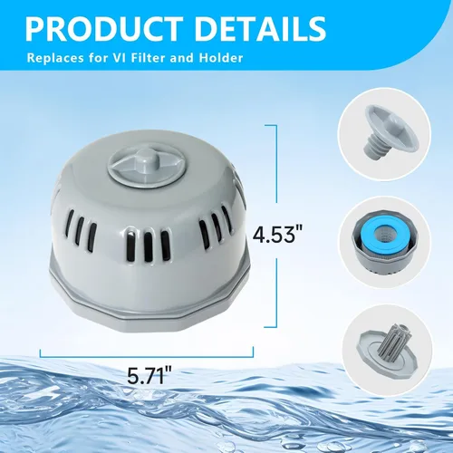 Miniatura 4 de Piezas de repuesto Tipo VI Juego de soporte de filtro para bañera de hidromasaje Coleman Saluspa, mejor manera pequeña piscina inflable Lay-Z