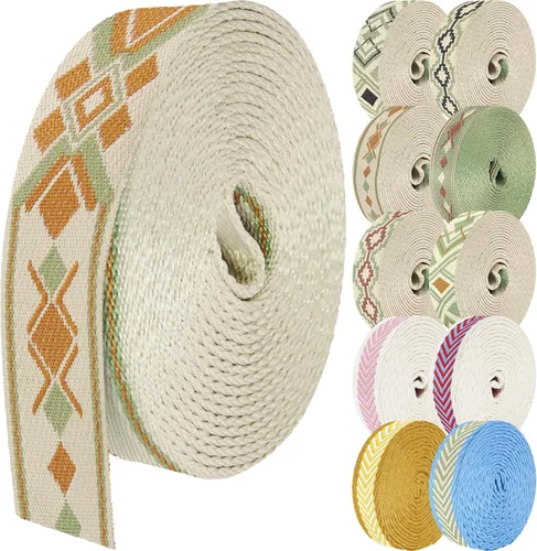 Miniatura 31 de 1.5 pulgadas Correa de nailon con patrón, correas de cinturón de nailon, correas para bolso, correas para mochila, cinturón de nailon