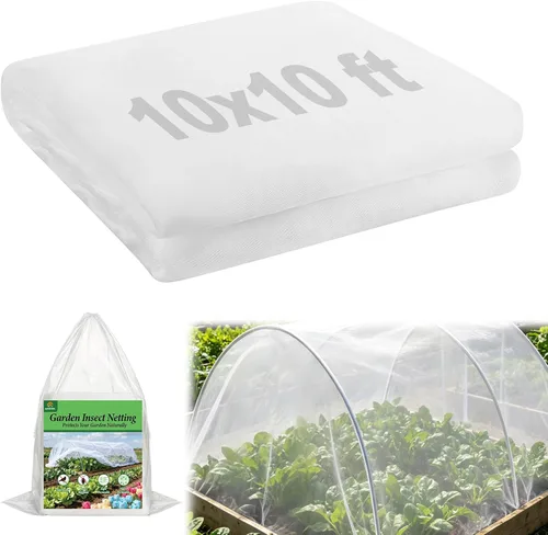 Miniatura 14 de Paquete de 2 redes de jardín de 6.5 x 10 pies, cubiertas de malla ultra fina para mantener alejadas las plagas de animales pequeños, pantalla