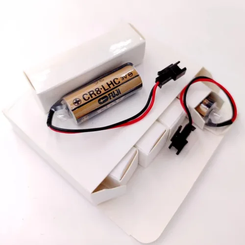 Miniatura 2 de Reemplazo de batería de litio CR8.LHC 3V 2600mAh para Fuji FDK CR8.LHC 17430 con enchufe negro