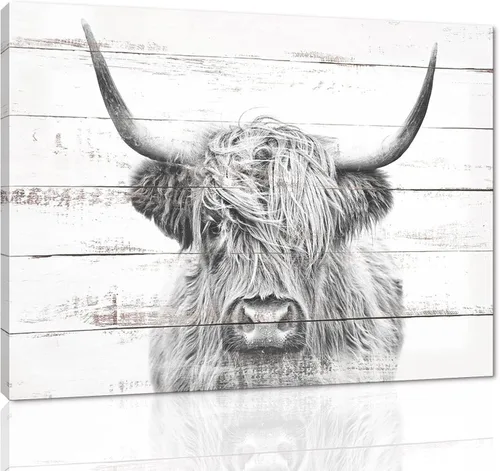 Miniatura 47 de Póster moderno de pared de vaca de las tierras altas, póster impreso en lienzo alpino desierto, decoración de pared de animales para sala de estar