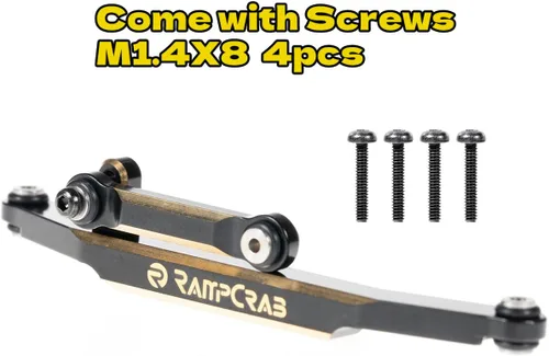 Miniatura 2 de Enlaces de dirección RC para SCX24 AX24, enlace de amarre de varilla de latón de alto apriete para 1/24 RC Crawler Axial SCX24 AX24 Bronco Deadbolt
