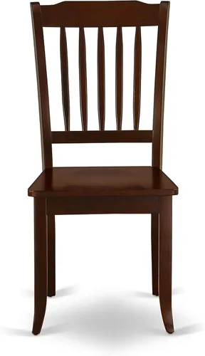 Miniatura 7 de East West Furniture MLDA3-MAH-C - Juego de mesa de comedor moderno de 3 piezas que contiene una mesa rectangular de madera con hoja de mariposa y 2