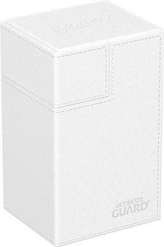 Miniatura 18 de Estuche Ultimate Guard Flip'n'Tray 100+, para 100 cartas con fundas dobles de TCG + bandeja para dados, negro, cierre magnético independiente