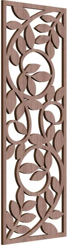 Miniatura 121 de 9 3/8"W x 24 3/8"H x 1/4"T Utica Decorativo Fretwork Madera Paneles de Pared, Abedul