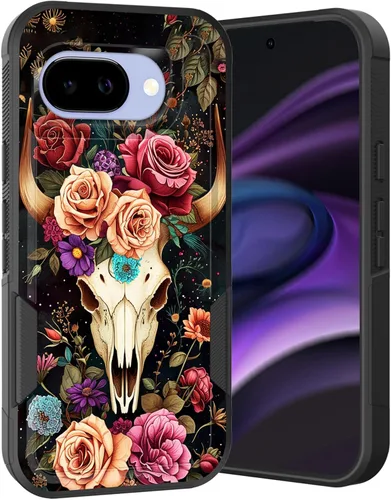 Miniatura 150 de Funda para Pixel 6A, Híbrida de Doble Capa de Servicio Pesado Resistente a Prueba de Golpes PC Duro + Funda Protectora de Silicona Suave para Google
