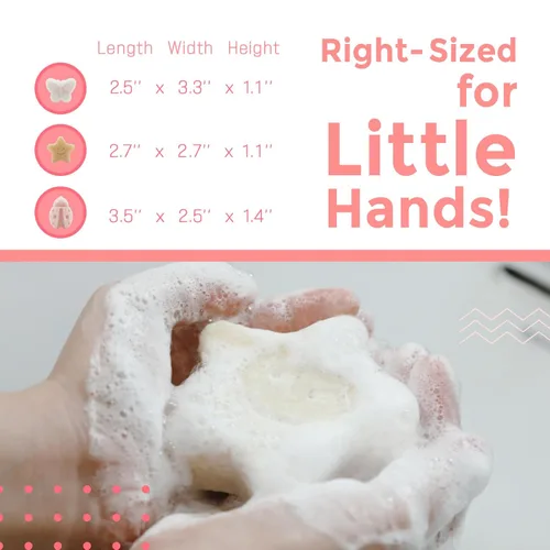 Miniatura 2 de myHomeBody Konjac - Esponja de baño para bebé, formas lindas, natural, para niños, bebés, recién nacidos, segura a base de plantas, juego de 3