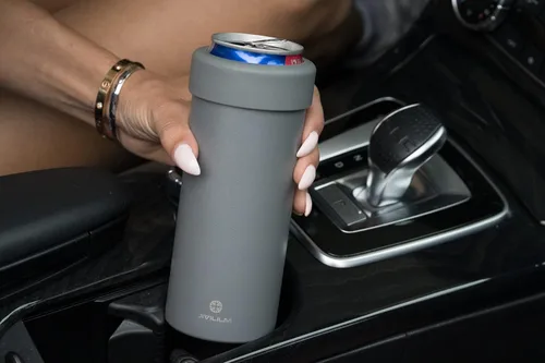 Miniatura 7 de Enfriador aislado de acero inoxidable para latas delgadas de 12 onzas Soporte para bebidas de latas delgadas para seltzer duro, cerveza, refrescos