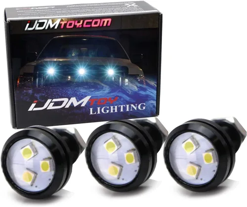 Miniatura 10 de iJDMTOY Juego de 3 piezas de iluminación LED de montaje de malla frontal amarillo ámbar de reacondicionamiento personalizado compatible con camiones