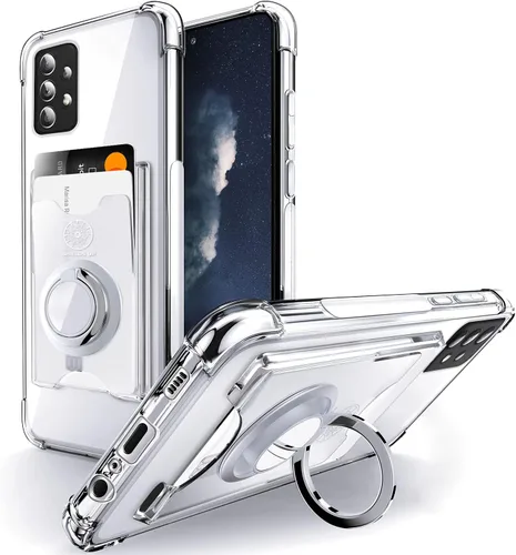 Miniatura 12 de Shields Up Funda para Samsung Galaxy A15 5G, funda minimalista con tarjetero y soporte de anillo, [protección contra caídas] Funda protectora