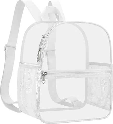 Miniatura 22 de Mochila deportiva transparente para eventos en estadios de 12 x 12 x 6 pulgadas, pequeña para ventiladores, conciertos, playa, trabajo, viajes