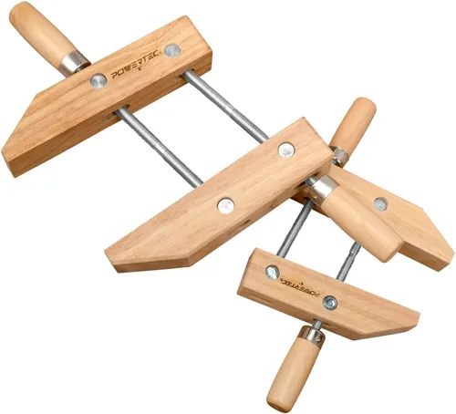 Miniatura 3 de POWERTEC 71522 Abrazadera de tornillo de mano de madera – 6 pulgadas Abrazaderas de tornillo de mano para carpintería, 2