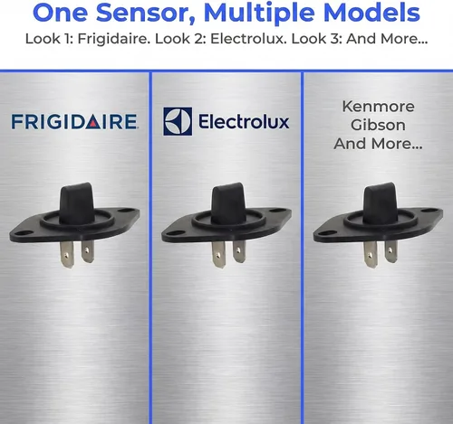 Miniatura 4 de (2 unidades) Termistor de control de secadora 134587700 – 10 K ohmios de resistencia se adapta a Frigidaire Kenmore Electrolux Dryer 1156925