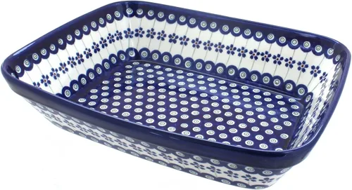 Miniatura 3 de Blue Rose Polaco Cerámica Floral Mariposa Grande Deep Baker
