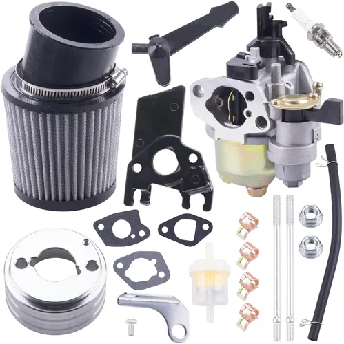 Miniatura 9 de Kit de Adaptador de Filtro de Aire de Carburador Mejorado de Alto Rendimiento con Bujía de Admisión Compatible con Predator 212cc 6.5 Hp Honda Gx160
