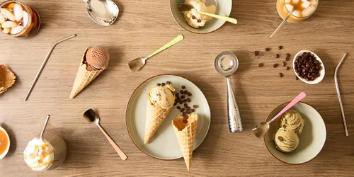 Miniatura 10 de RSVP International Colección de herramientas para helados, aptos para lavavajillas, mango grande, cucharada