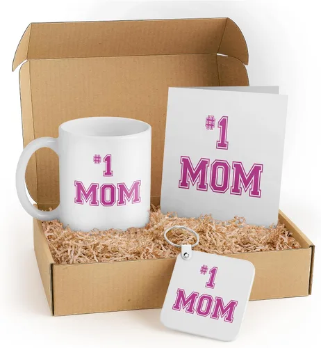 Miniatura 11 de 3dRose mug_151622_4 #1 Mom Number One Mom in Hot Pink - Taza negra de dos tonos, 11 onzas, color negro y blanco