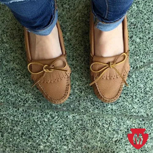 Miniatura 4 de Minnetonka Mocasín Kilty con flecos Moosehide para mujer