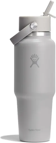 Miniatura 69 de Hydro Flask Botella de agua de viaje – Acero inoxidable aislado – Tapa ancha con pitillo, antiderrames, a prueba de fugas en 24 oz Trillium Pink