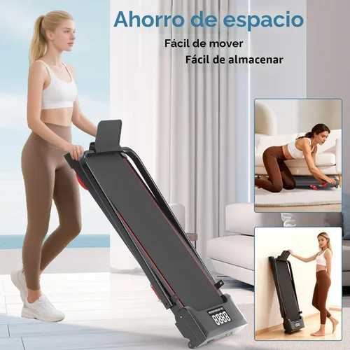 Miniatura 9 de Walking Pad Treadmill with Incline 8% & Decline -1.5% 4 Level, Under Desk Treadmill for Home, 2.5HP Quiet BLDC EvoDrive Portable Walking Pad with