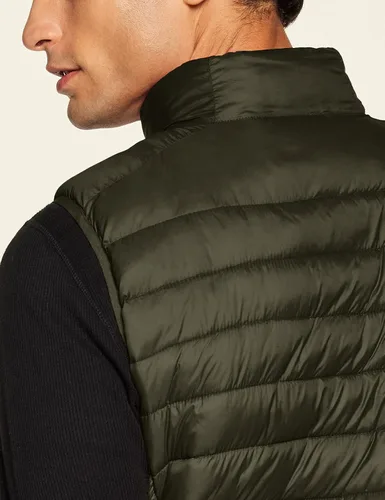 Miniatura 5 de TSLA Chaleco acolchado ligero y plegable para hombre, resistente al agua, para invierno y exteriores