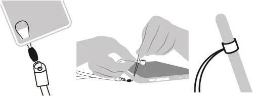 Miniatura 7 de ZoopLoop Correa de Silicona Negra a prueba de arañazos de 20.75 pulgadas para lápices digitales electrónicos (rango de diámetro: 0.27-0.37 pulgadas)