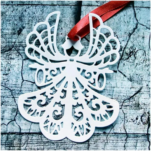 Miniatura 4 de Black kat Angel Girl - Plantilla de flores de amor para manualidades, álbum de recortes, tarjeta, grabado decorativo
