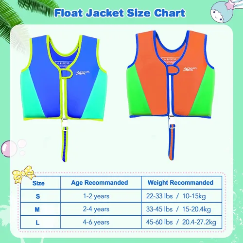 Miniatura 5 de Chaleco de natación para niños pequeños Chalecos flotadores para niños y niñas Chaqueta de natación con flotador Traje de baño con flotabilidad