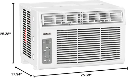 Miniatura 9 de Durastar DRWHC182XNA1 - Aire acondicionado de ventana de 18.800 BTU 230V con calefacción suplementaria de 16.000 BTU y control remoto - Color blanco