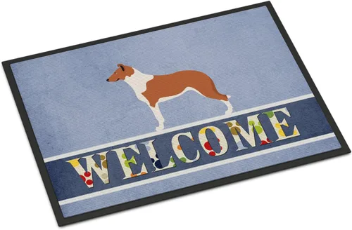 Miniatura 113 de Caroline's Treasures BB8321JMAT - Felpudo de bienvenida Berger Picard de 24 x 36 pulgadas, tapete azul para puerta delantera, para interiores