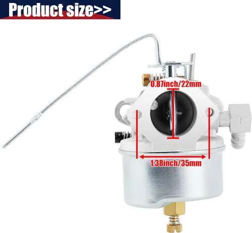 Miniatura 2 de Carburador compatible con motor Tecumseh 631921 631070 631070A 631074 631245 631820 632284 H25 H30 H35 H40