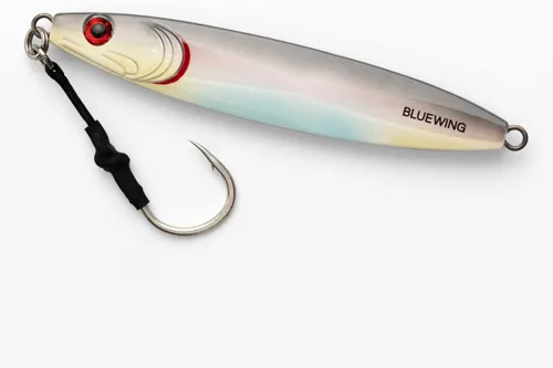 Miniatura 34 de BLUEWING Señuelos de pesca para agua salada de paso lento, plantillas verticales de 2.82 oz-35.27 oz cebo de hundimiento de peces con gancho